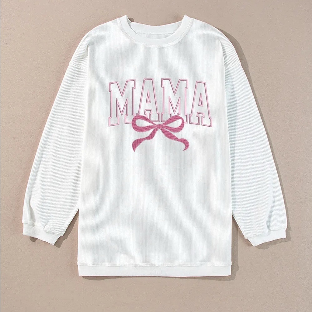 White 'Mama' Sweatshirt - Picture 3 of 4